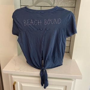 “Beach Bound” open back TShirt.